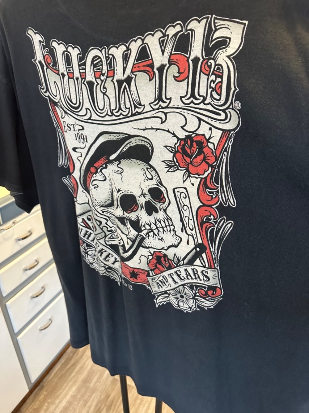 Lucky 13 Mens 3XL Black T-Shirt - Picture 7 of 8